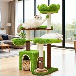 BNIB Green Cat Tree Tower